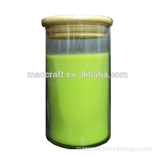 Moistureproof clear and delicate glass canister for household
